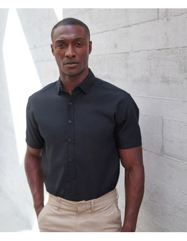 HEN-H588-Mens Short Sleeved Cotton Feel Coolplus® Shirt